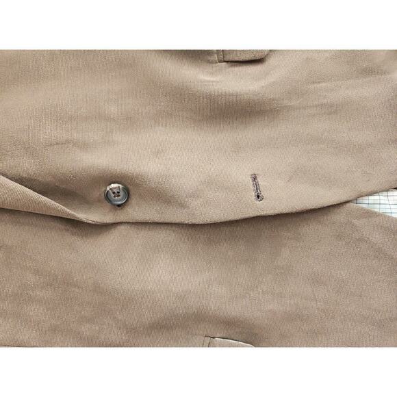 Ralph Lauren Green Label Suede Tan Sport Jacket Blazer 44R Fully Lined Grt Shape - Picture 8 of 16